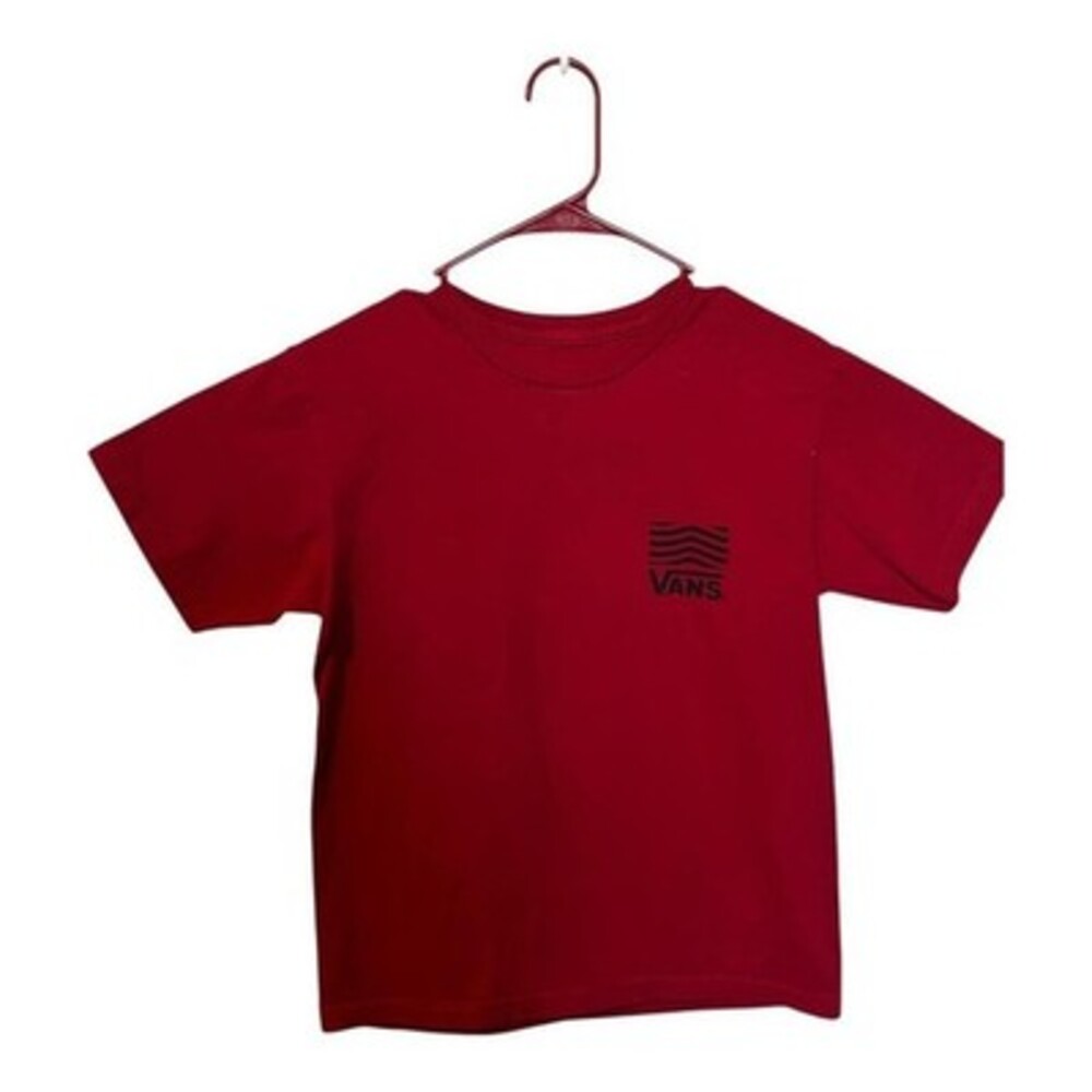 Vans Red Graphic Short Sleeve T-Shirt Youth Medium